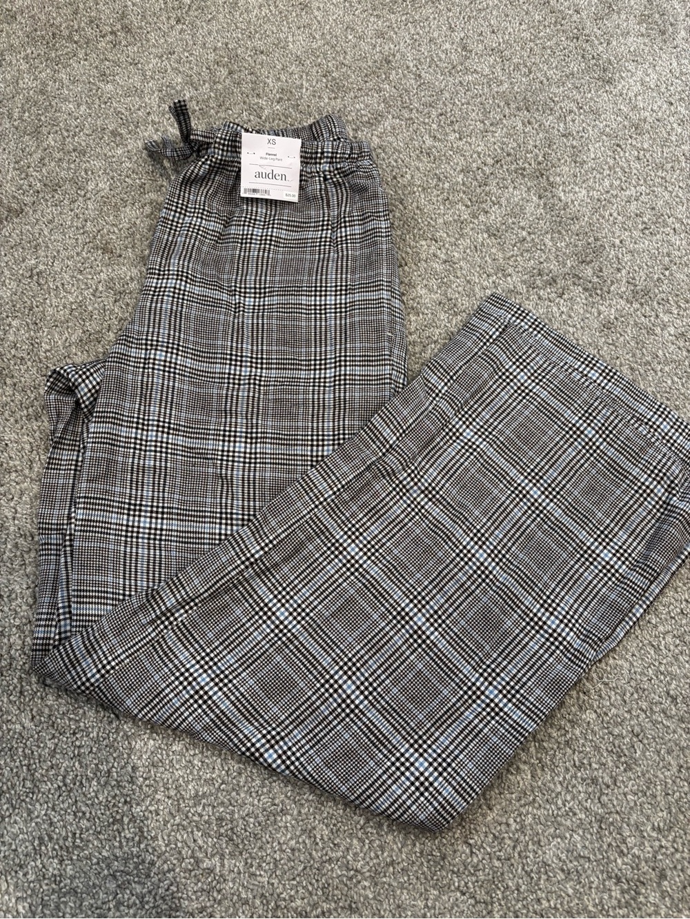 auden plaid flannel pant
